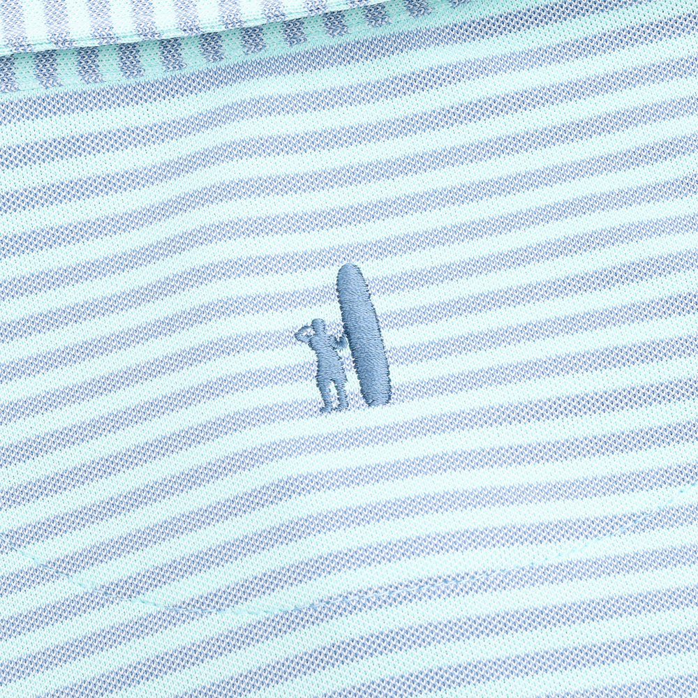 Performance Mesh Polo - Stetson Stripe