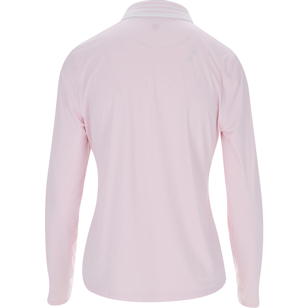 Women's Silky Tech Nylon Long Sleeve Zip Polo