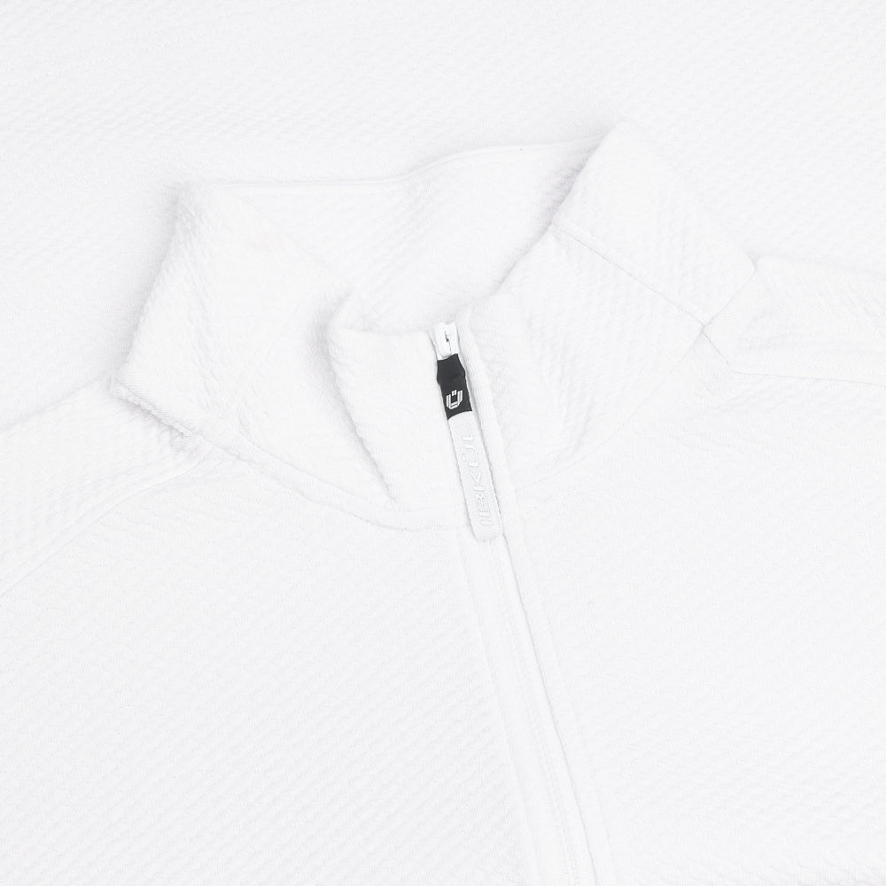 Women's Long Sleeve Mock Neck Top - Popcorn Stitch