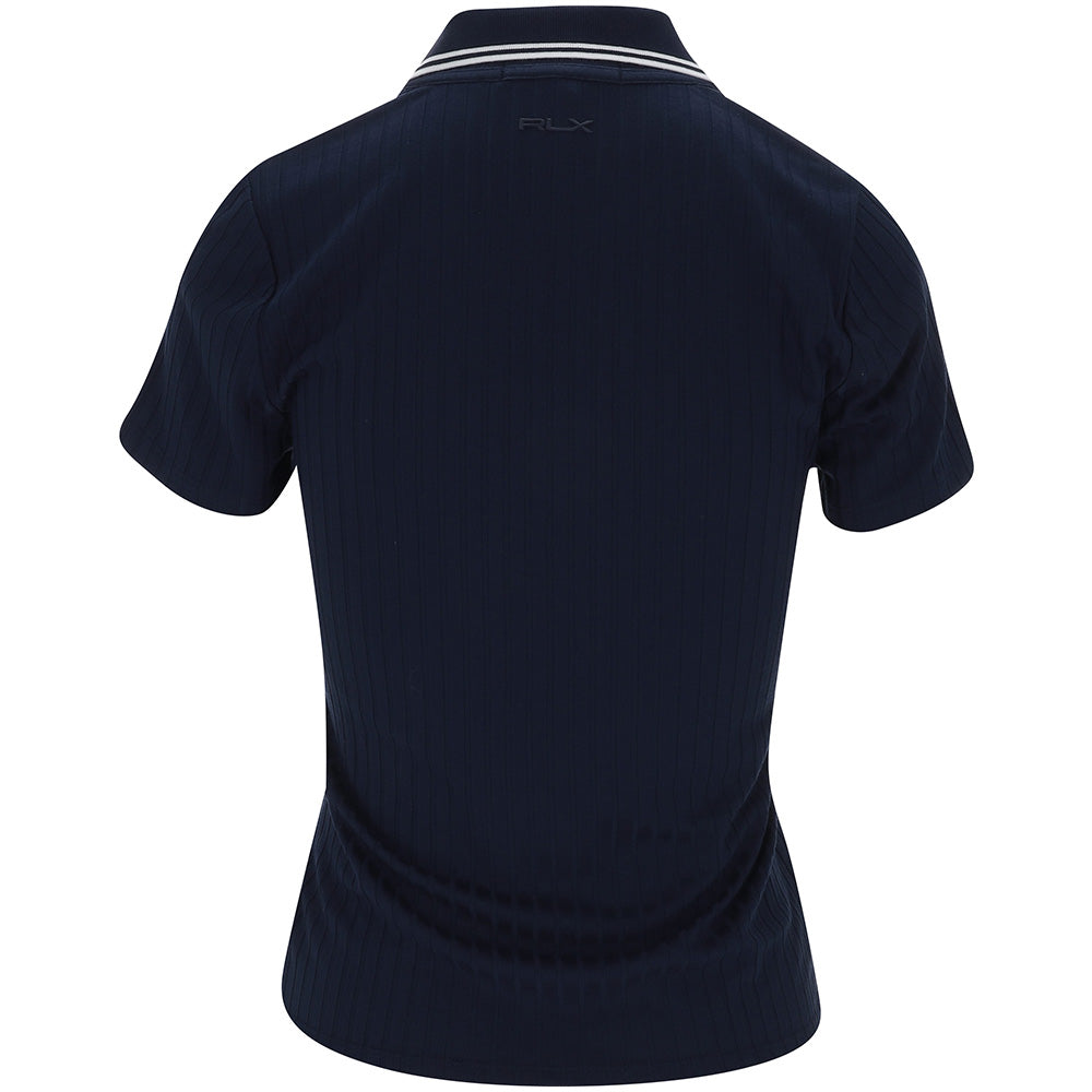 Women's Slim Fit Rib-Knit Cricket Polo