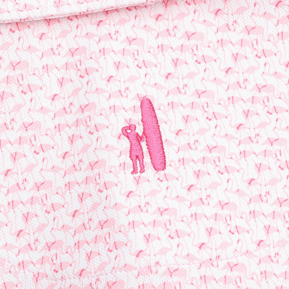 Performance Mesh Polo - Flock Yeah Print