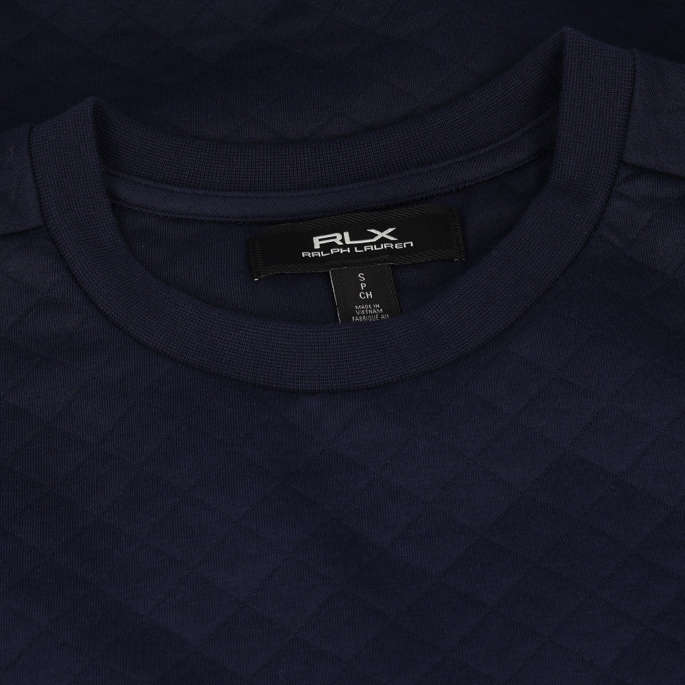 Quilted Double-Knit Crewneck Sweatshirt