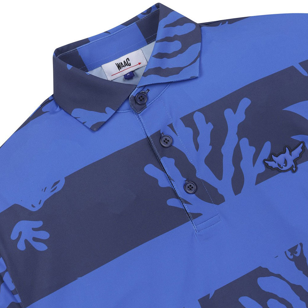 Athletic Fit Ocean Block Polo Shirt