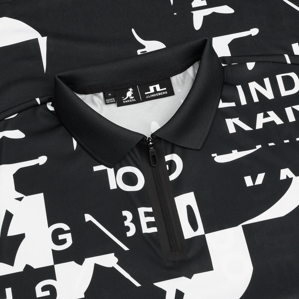 Miro Print 1/4 Zip Polo