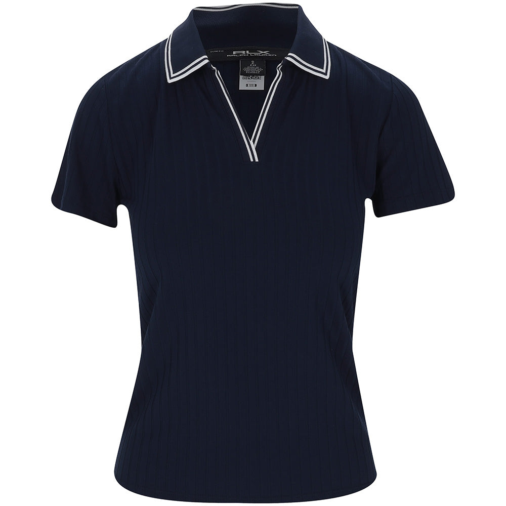Women's Slim Fit Rib-Knit Cricket Polo