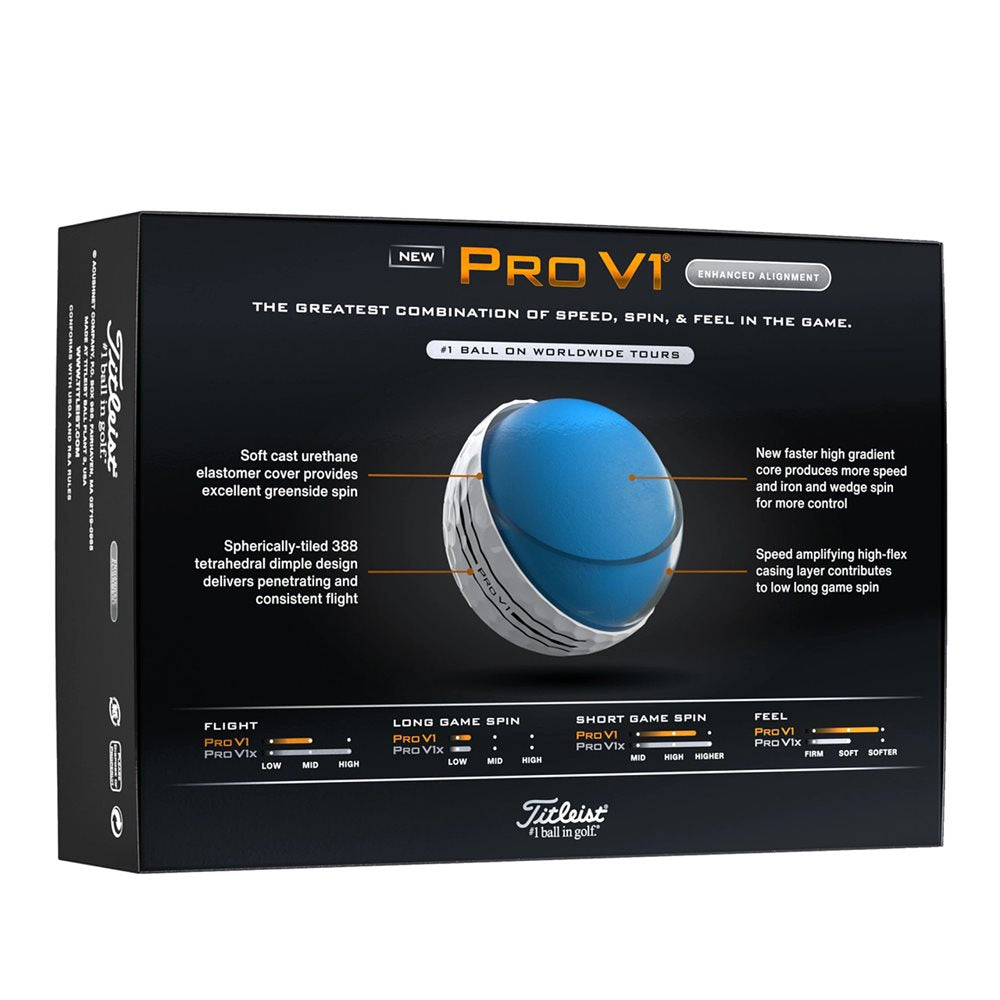 Pro V1 Enhanced Alignment Golf Balls
