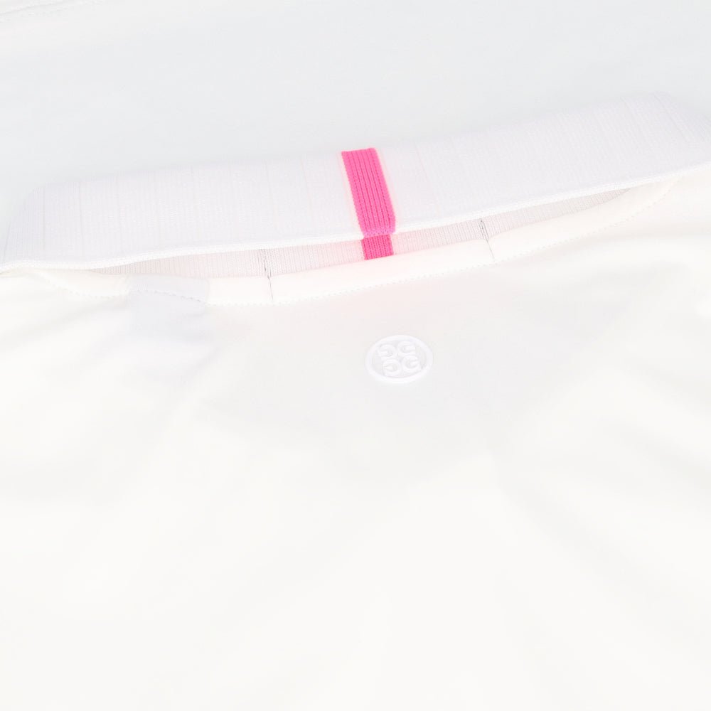 Women's Pleated Collar Silky Tech Nylon Sleeveless Polo