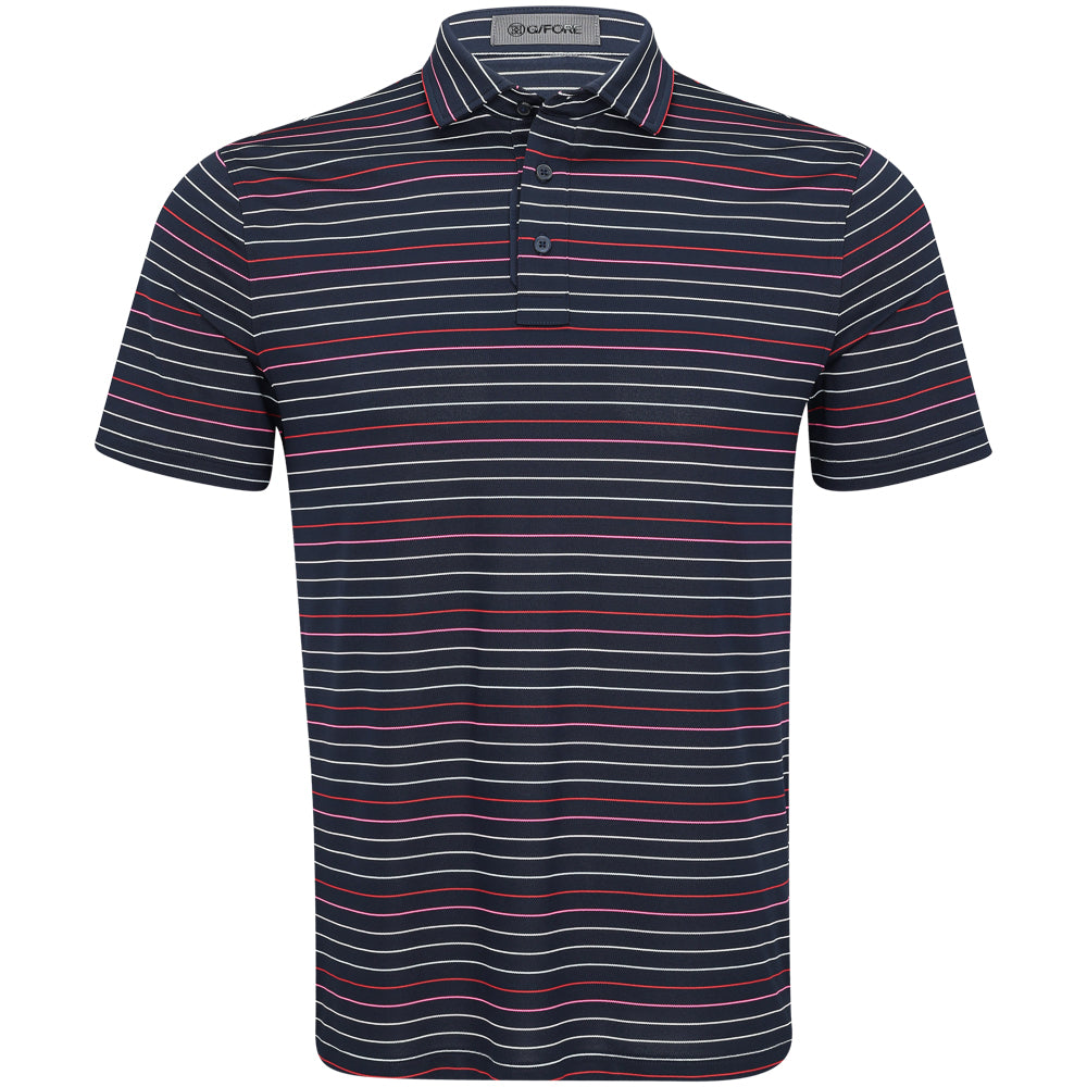 Multi Stripe Tech Piqué Polo