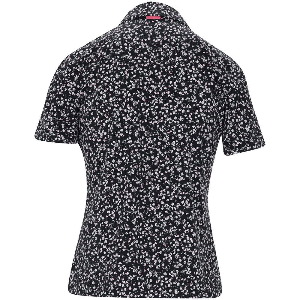 Women's Ditsy Floral Silky Tech Nylon Polo