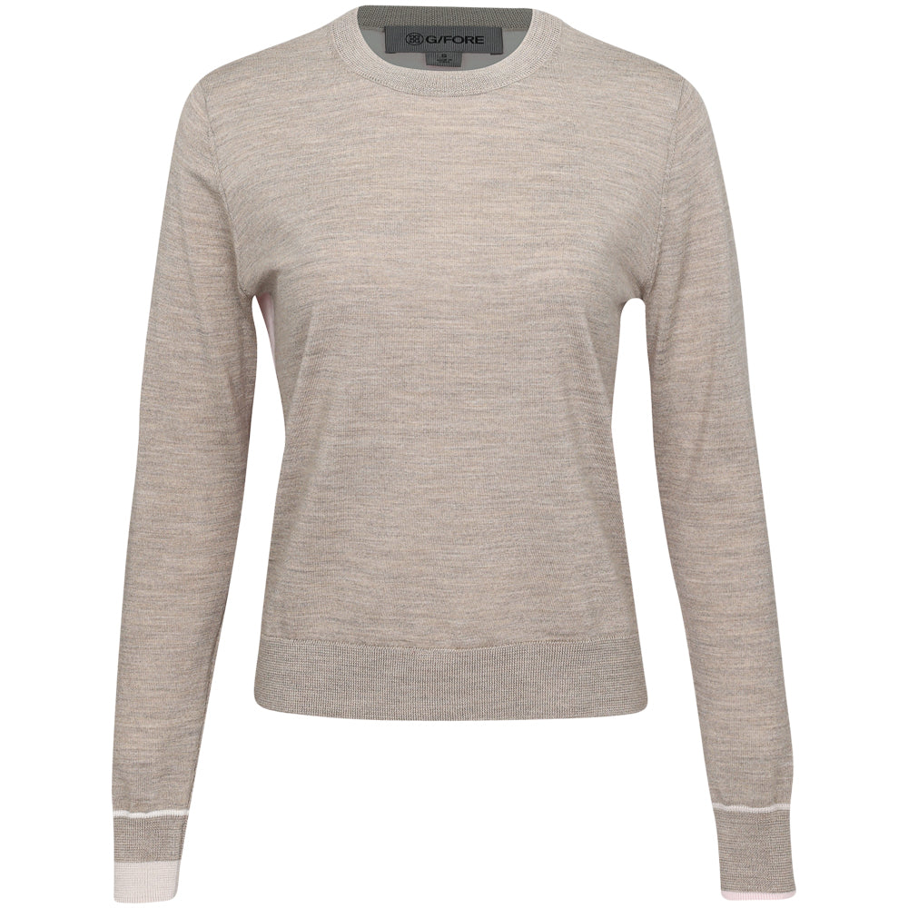 Women's Color Block Merino Wool Sweater